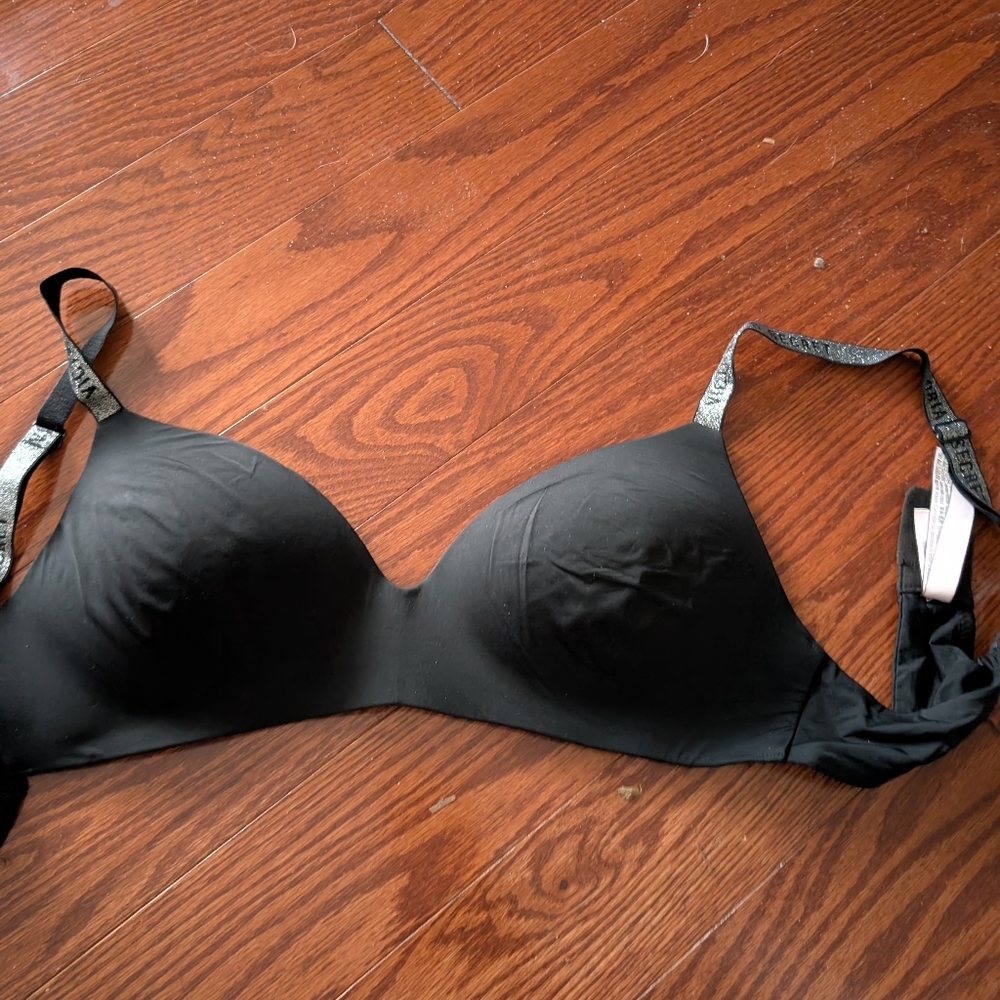 Victoria's Secret Black Bra with Silver Accents